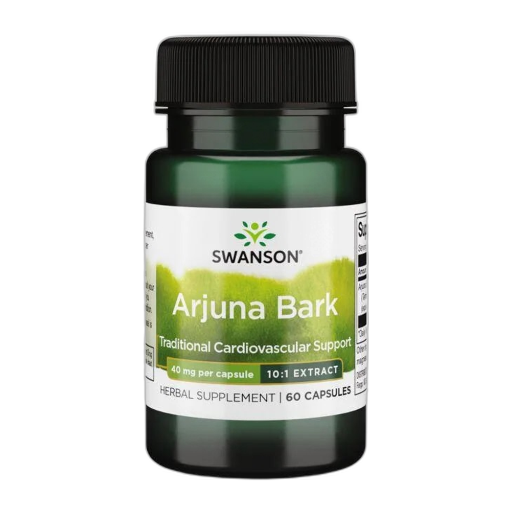Swanson Arjuna Bark (10:1) Extract, 40mg - 60 caps