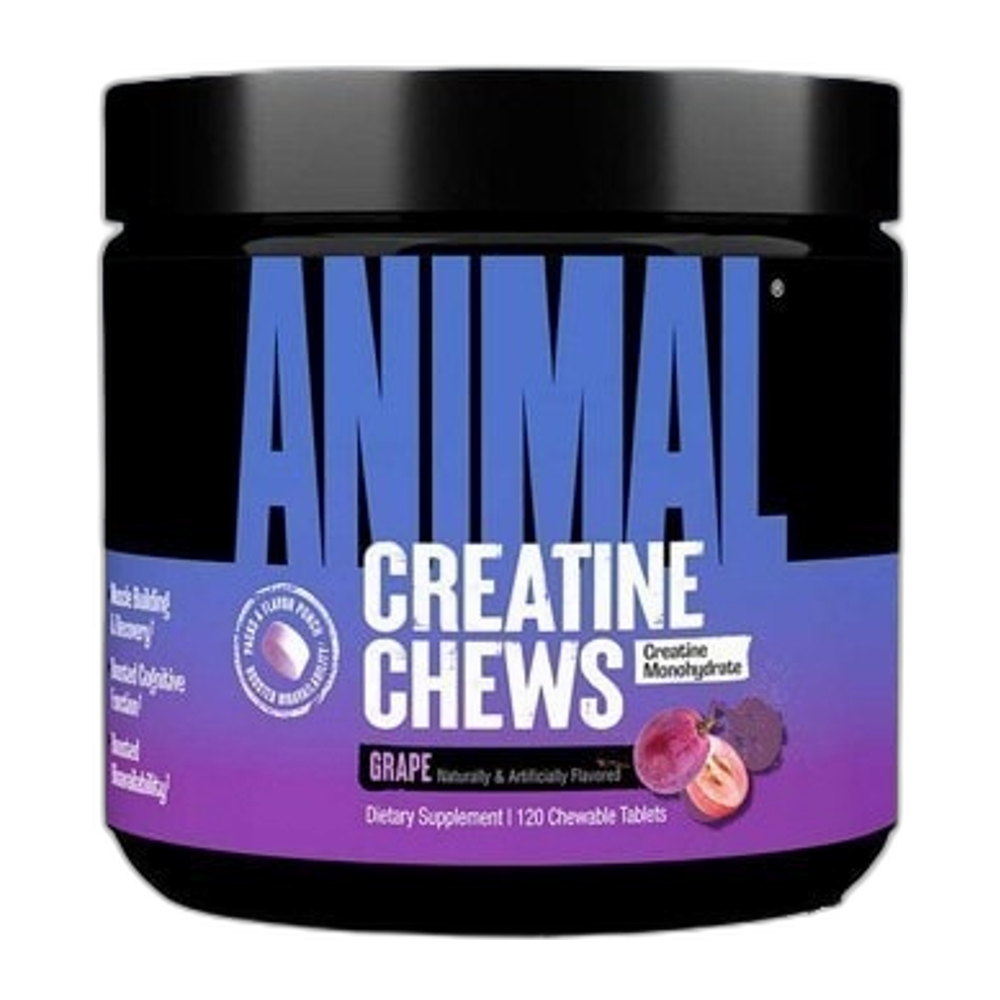 Animal Creatine Chews, Grape - 120 chewable tablets