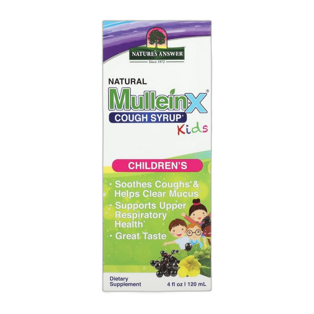 Nature's Answer Natural Mullein-X Cough Syrup Kids - 120 ml.