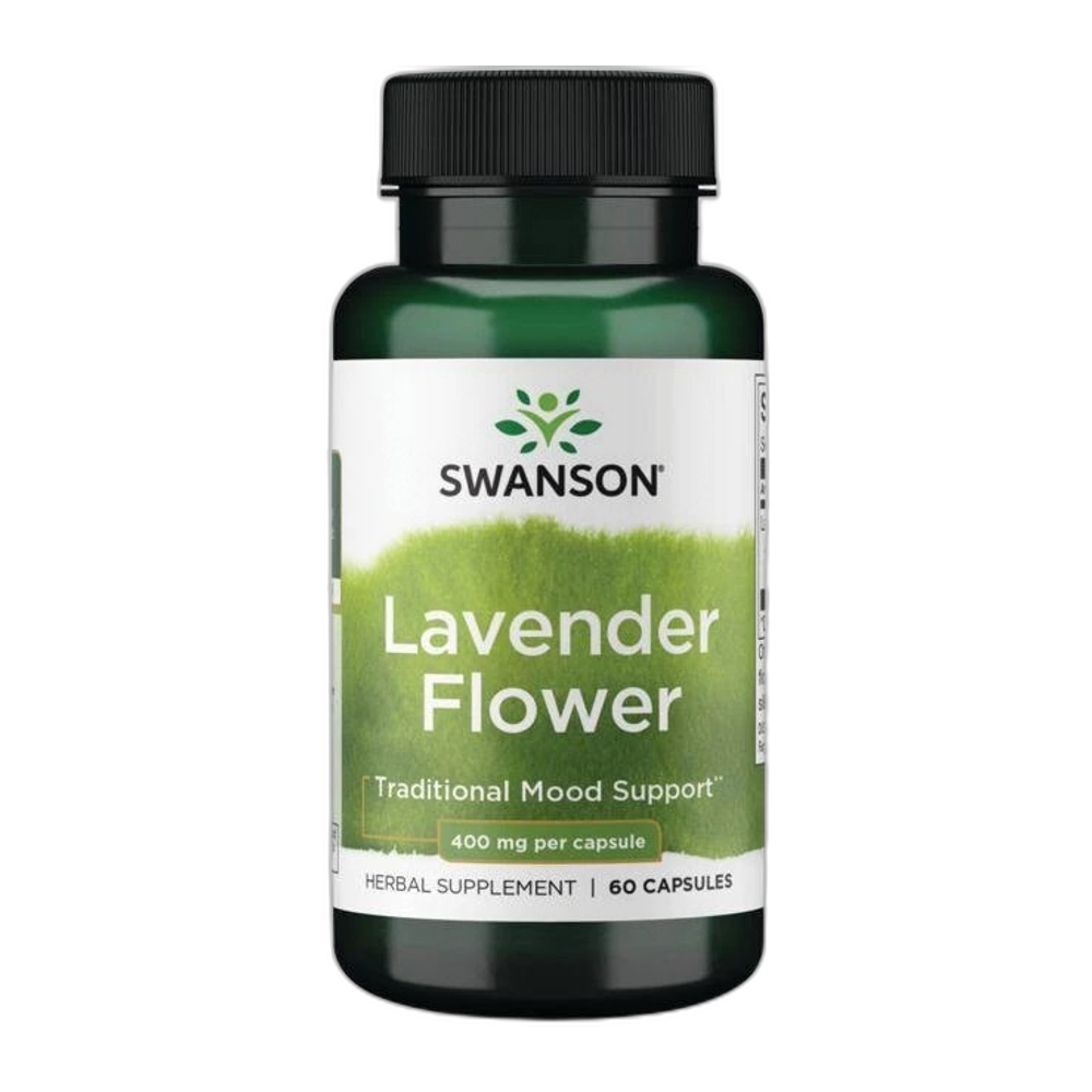 Swanson Lavender Flower, 400mg - 60 caps