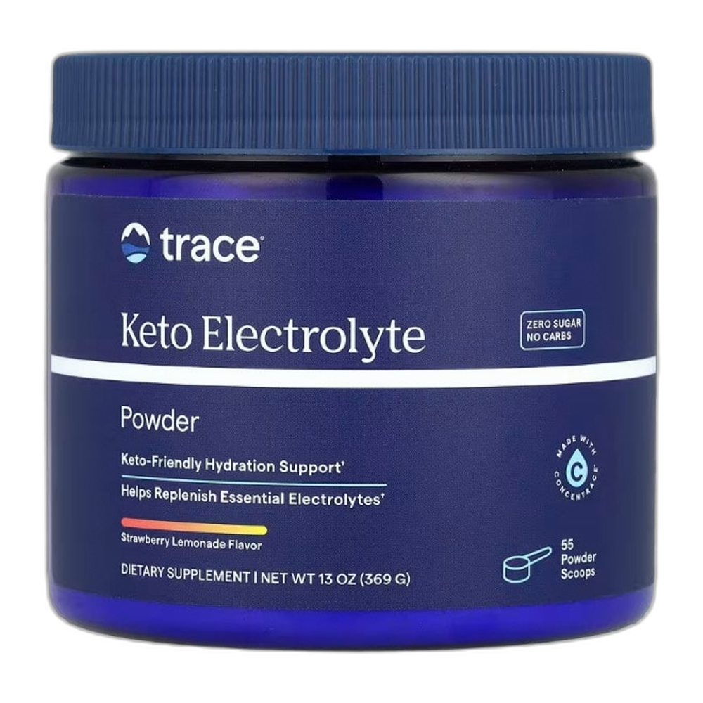 Trace Minerals Keto Electrolyte Powder, Strawberry Lemonade - 369g