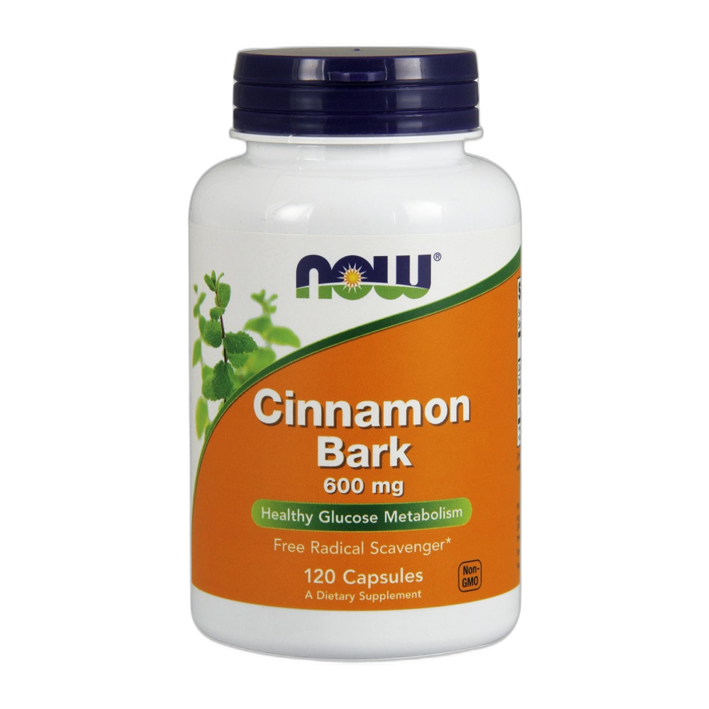 NOW Foods Cinnamon Bark, 600mg - 120 caps