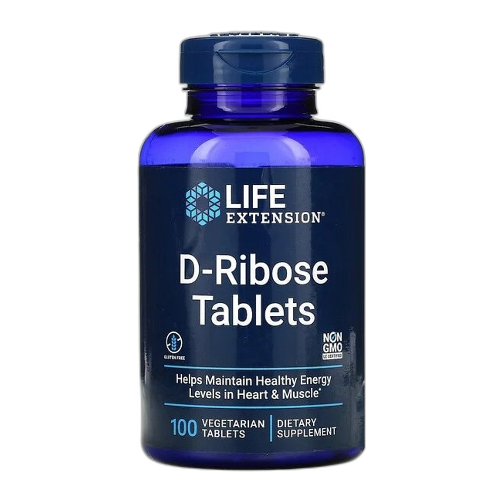 Life Extension D-Ribose Tablets - 100 vegetarian tabs