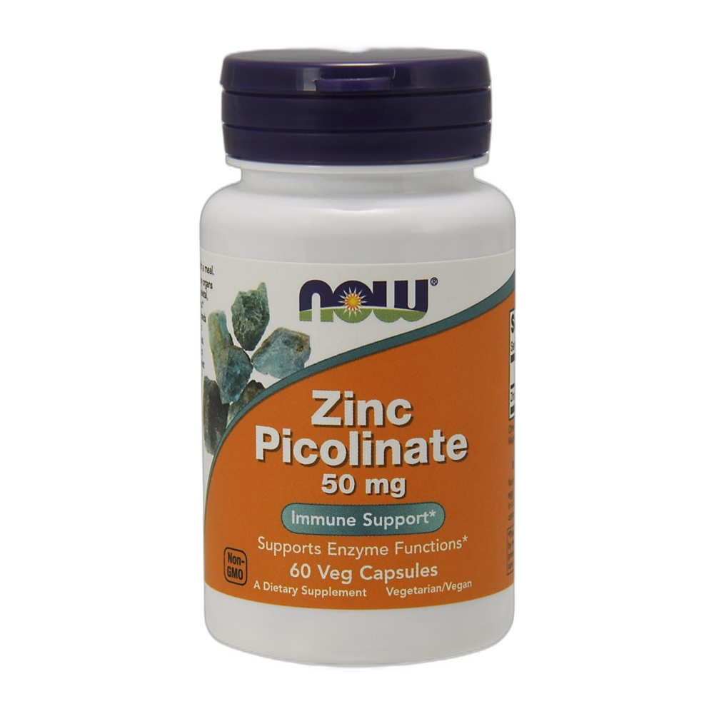 NOW Foods Zinc Picolinate, 50mg - 60 vcaps