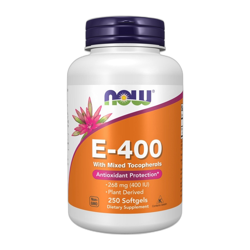 NOW Foods E-400 with Mixed Tocopherols - 250 softgels