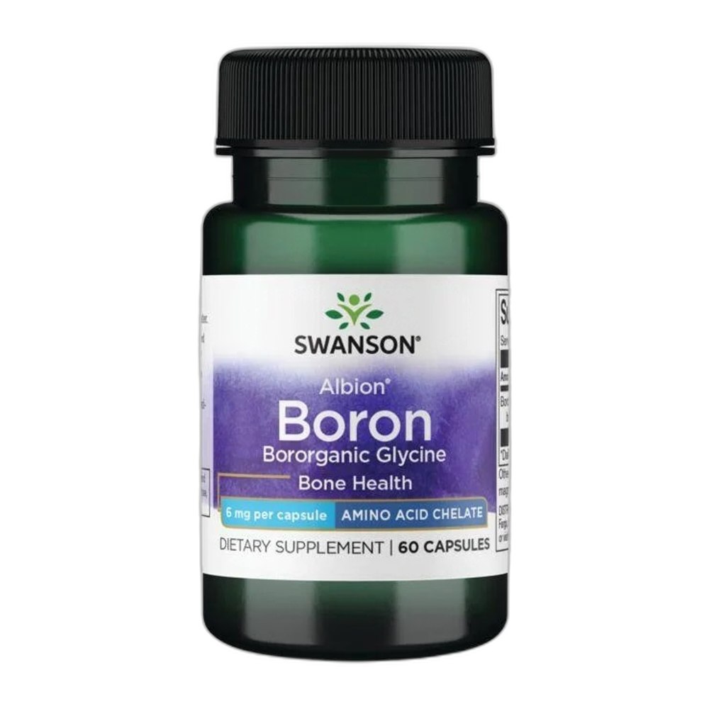 Swanson Albion Boron Glycine, 6mg - 60 caps