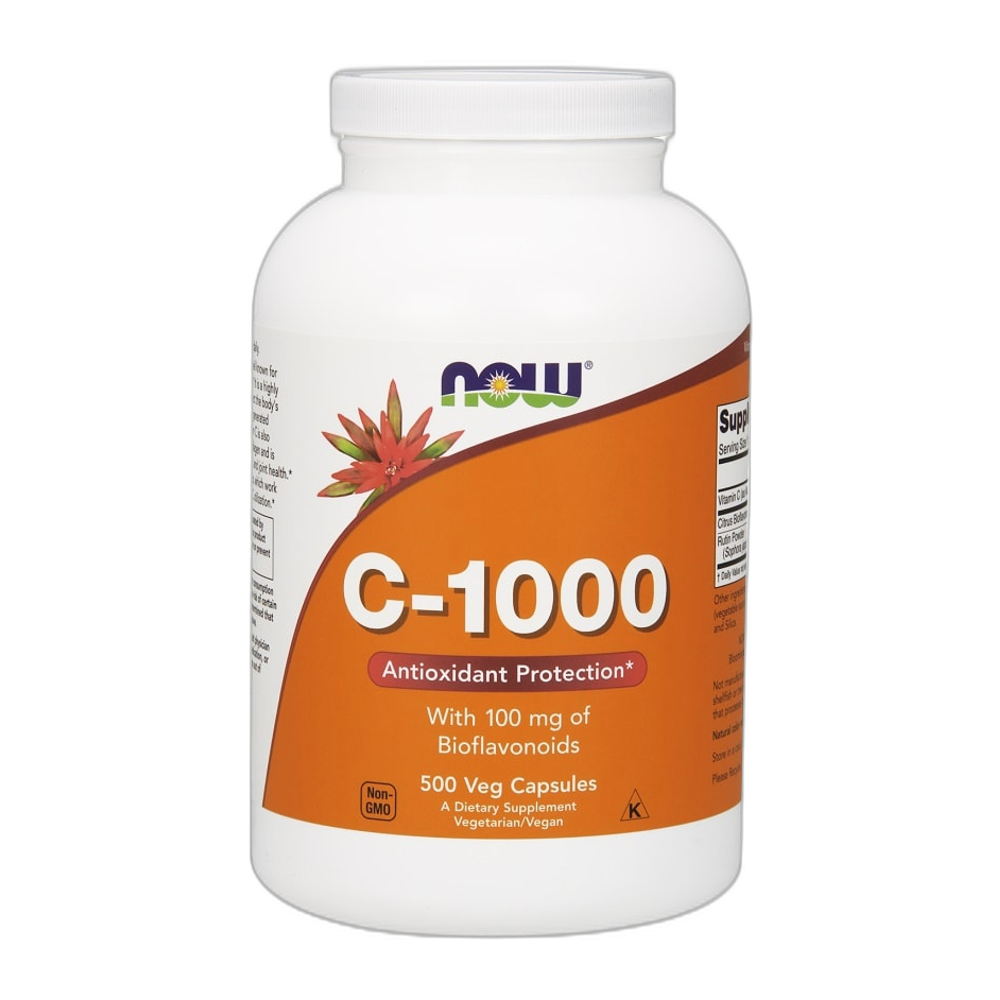 NOW Foods Vitamin C-1000 with 100mg Bioflavonoids - 500 vcaps