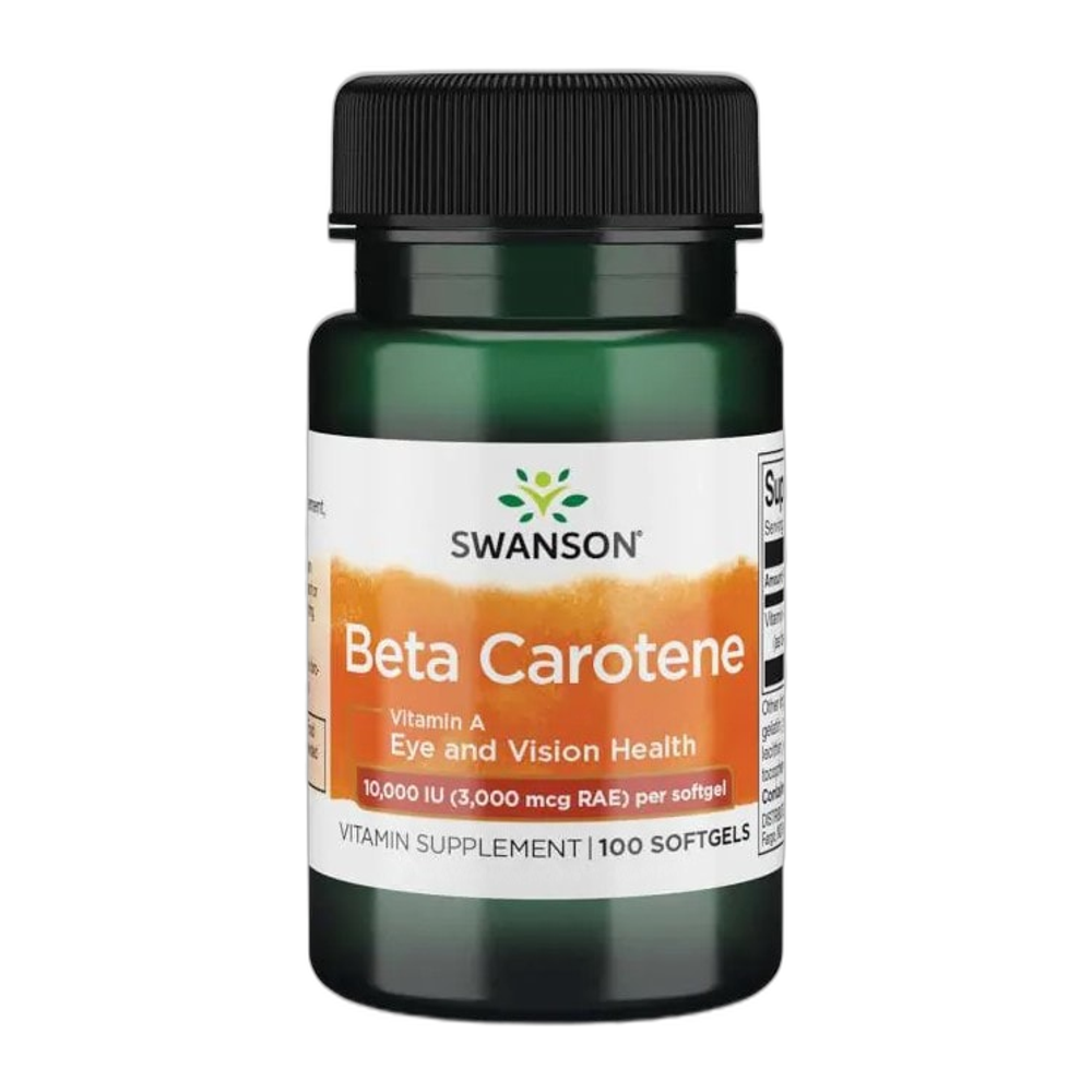 Swanson Beta-Carotene (Vitamin A), 10 000 IU - 100 softgels