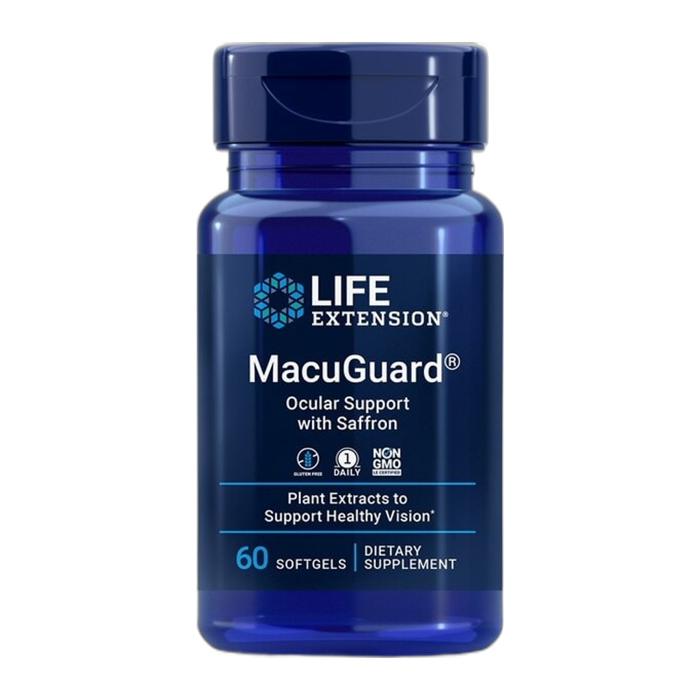 Life Extension MacuGuard Ocular Support with Saffron - 60 softgels