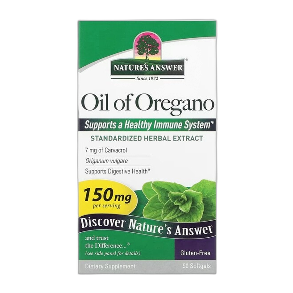 Nature's Answer Oil of Oregano, 150mg - 90 softgels