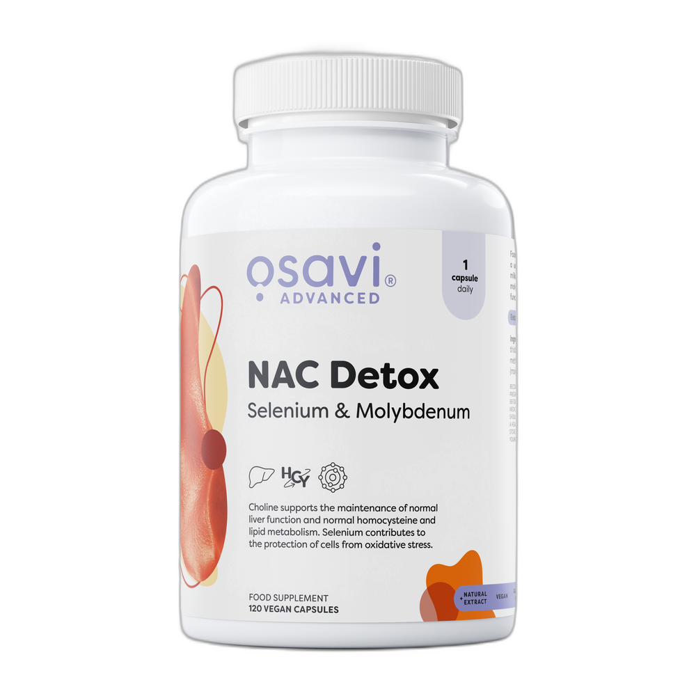 Osavi NAC Detox, Selenium & Molybdenum - 120 vegan caps