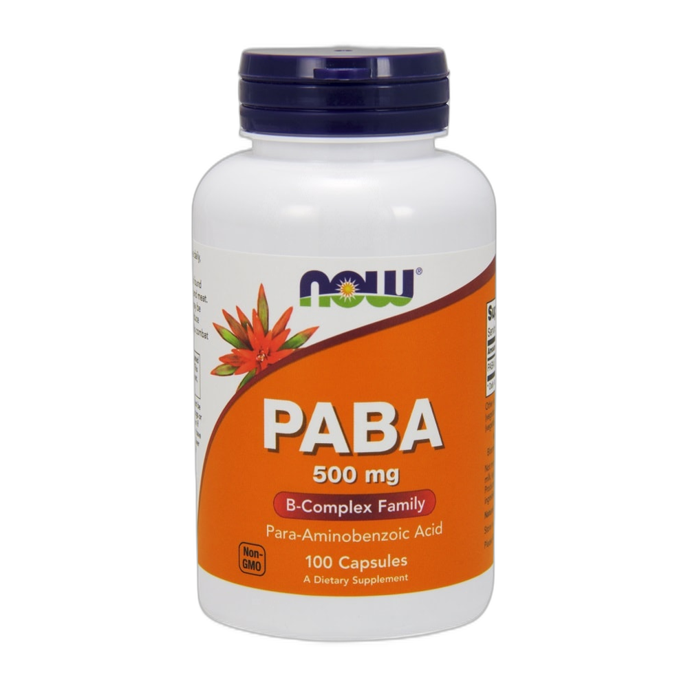 NOW Foods PABA, 500mg - 100 caps