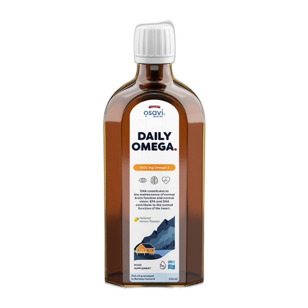 Osavi Daily Omega, 1600mg Omega 3 (Natural Lemon) - 250 ml.