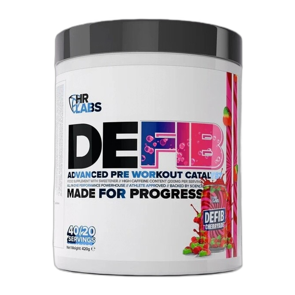HR Labs Defib Advanced Pre Workout Catalyst, Cherryade - 420g