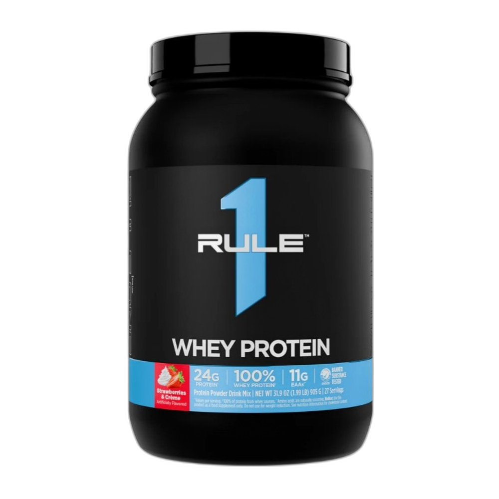 Rule One R1 Whey Protein, Strawberries & Creme - 905g