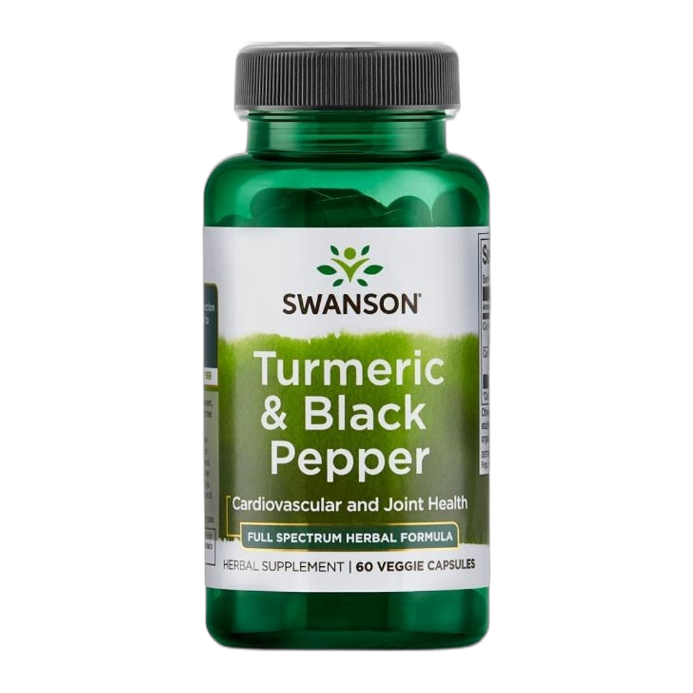 Swanson Turmeric & Black Pepper - 60 vcaps