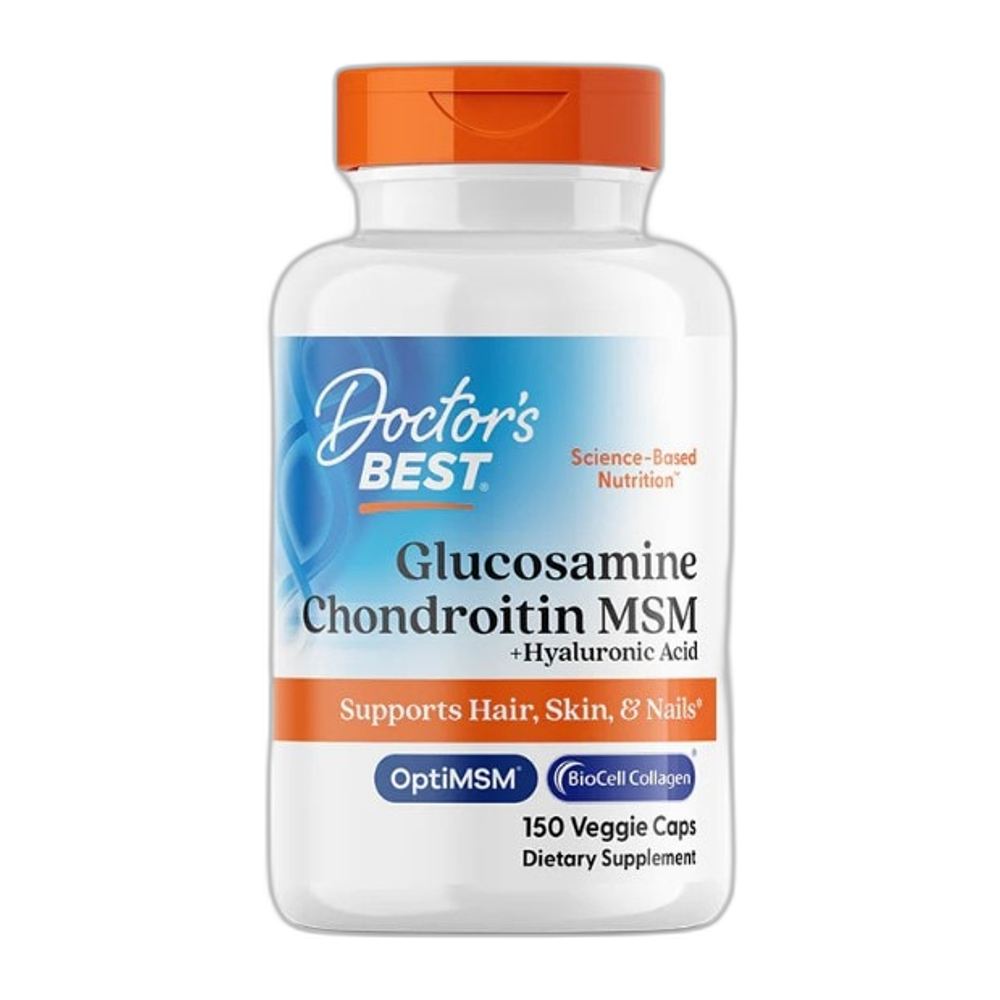 Doctor's Best Glucosamine Chondroitin MSM + Hyaluronic Acid - 150 vcaps
