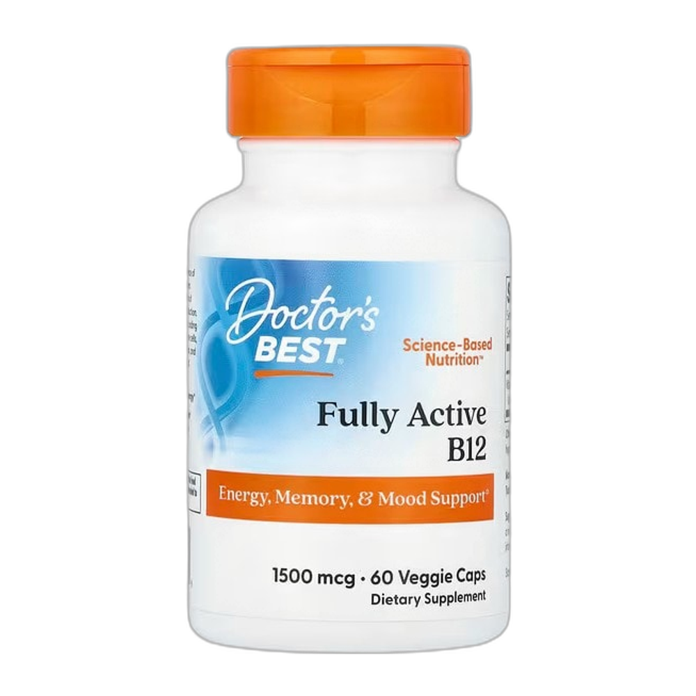 Doctor's Best Fully Active B12, 1500mcg - 60 vcaps