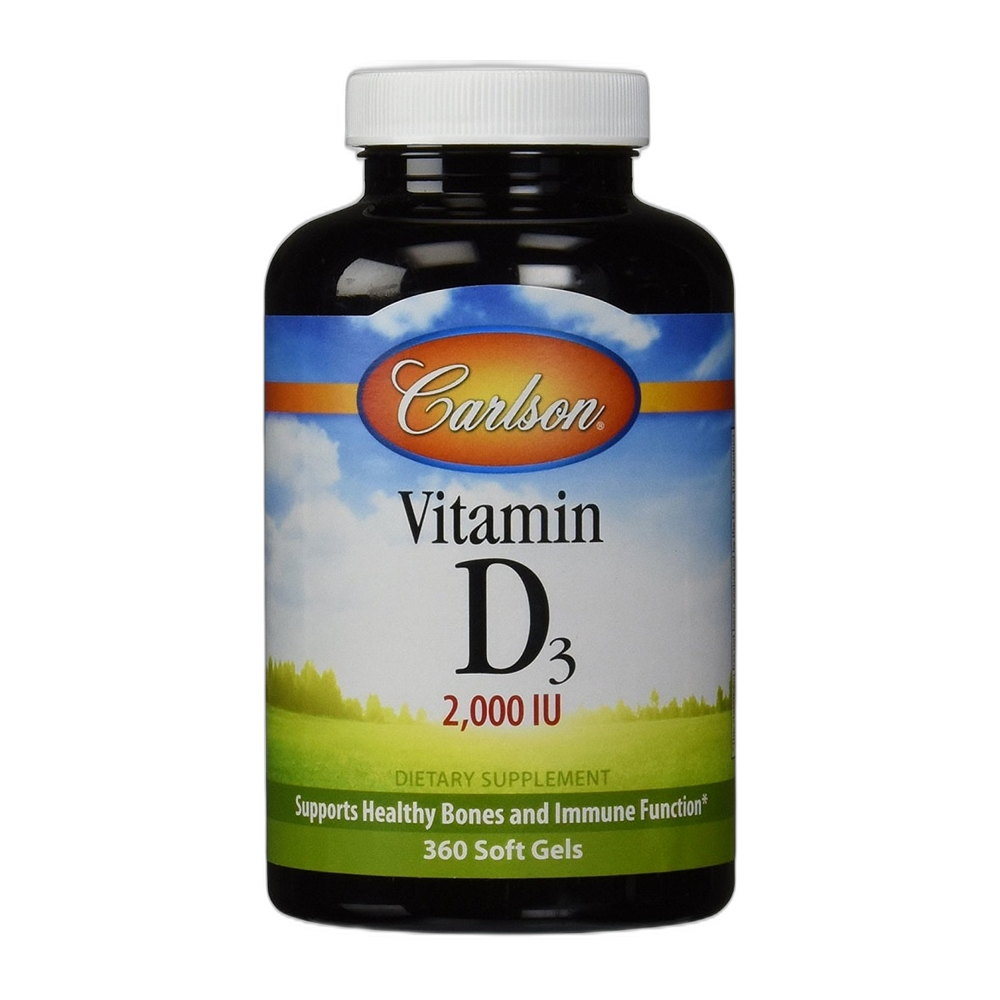 Carlson Labs Vitamin D3, 2000 IU - 360 softgels