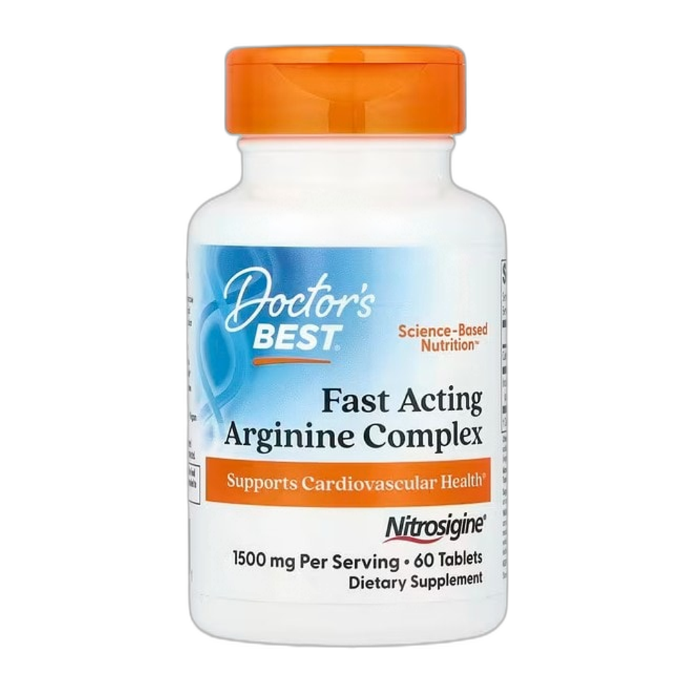 Doctor's Best Fast Acting Arginine Complex with Nitrosigine, 1500mg - 60 tablets