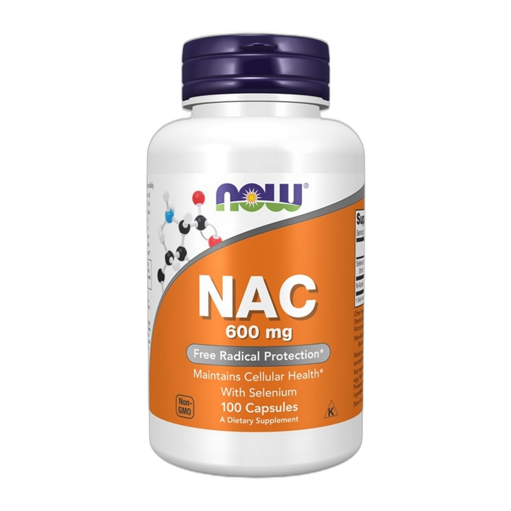NOW Foods NAC with Selenium, 600mg - 100 caps