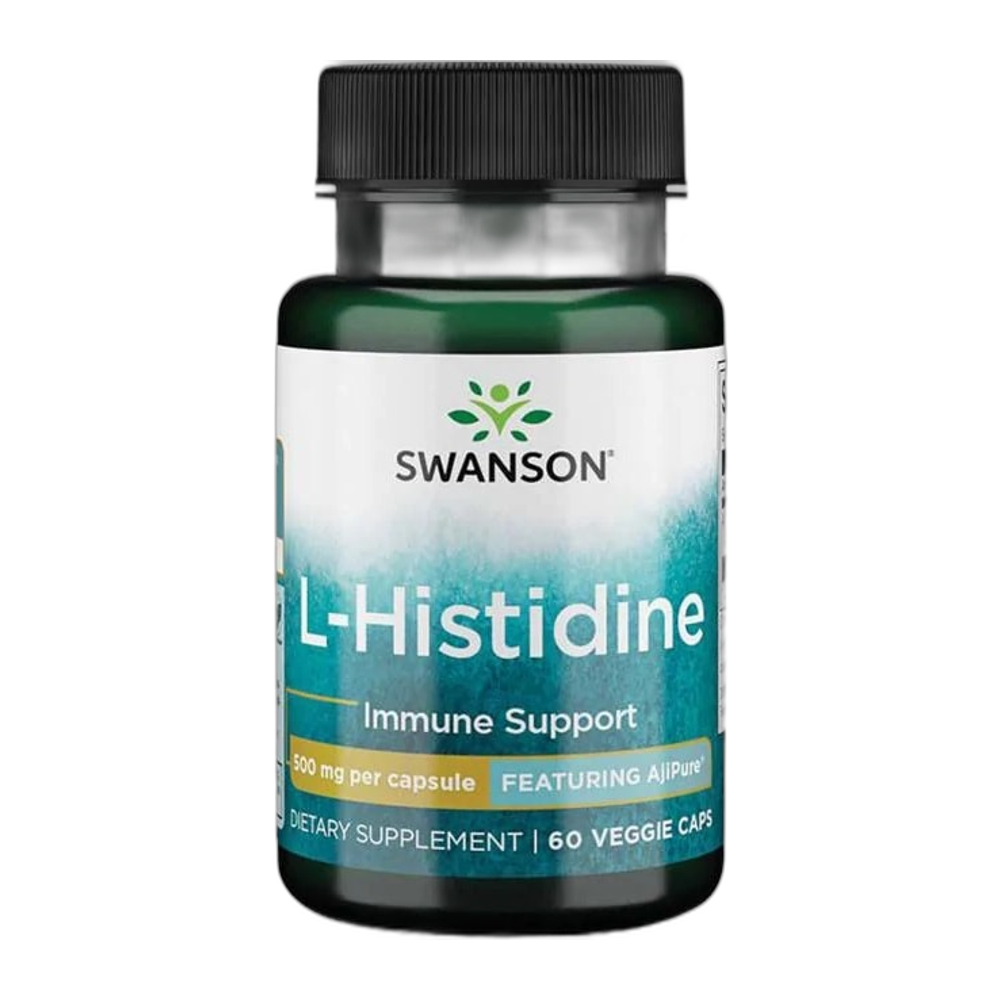 Swanson AjiPure L-Histidine, 500mg - 60 vcaps
