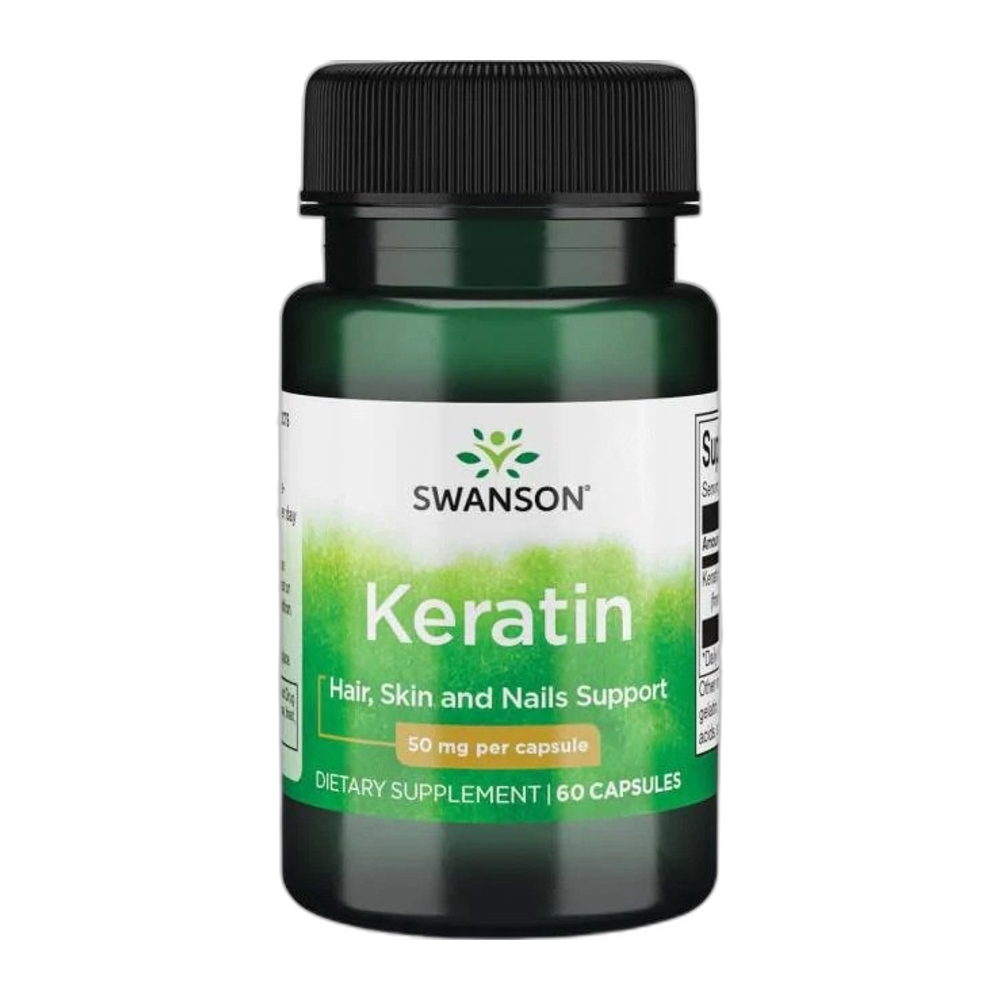 Swanson Keratin, 50mg - 60 caps
