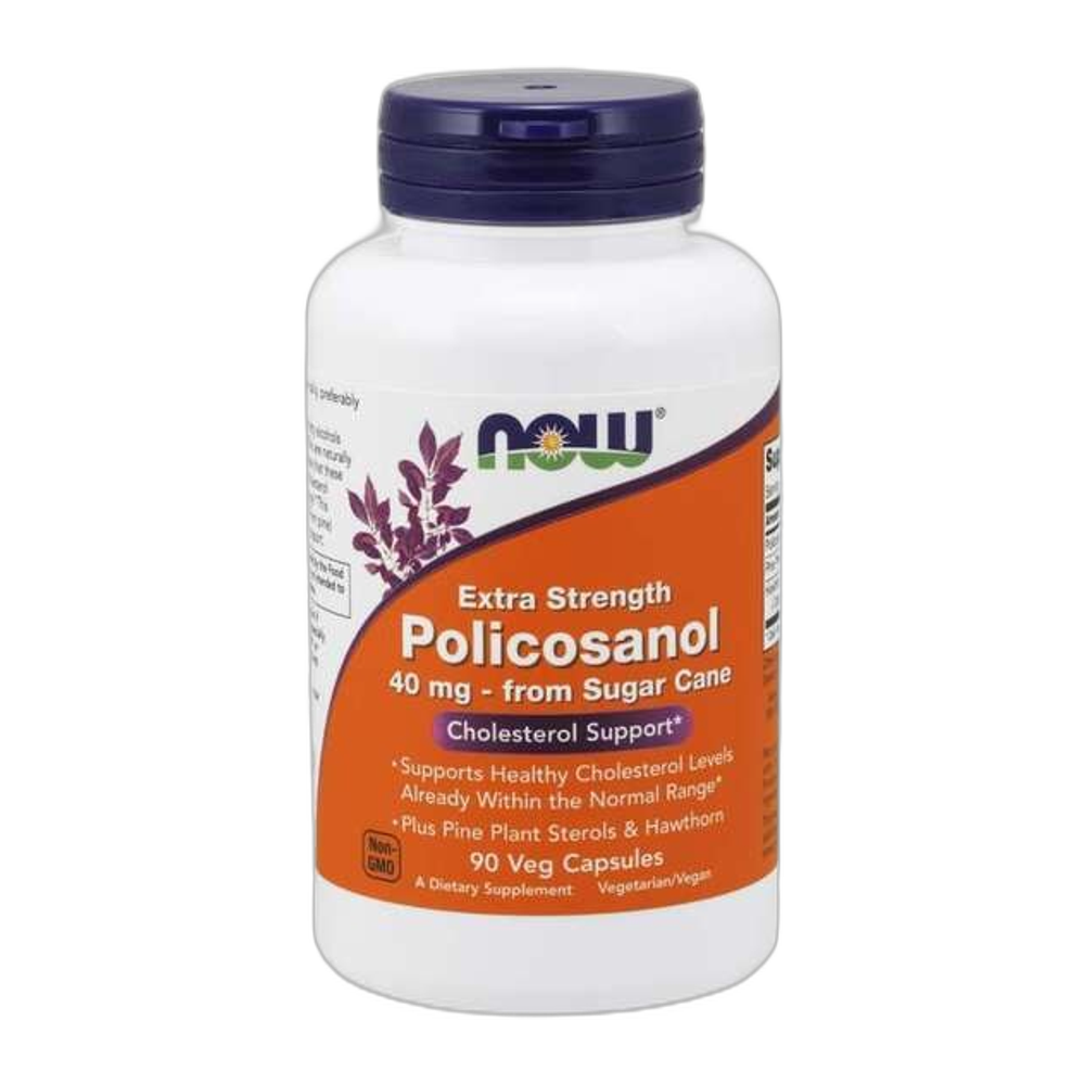 NOW Foods Policosanol, 40mg Extra Strength - 90 vcaps
