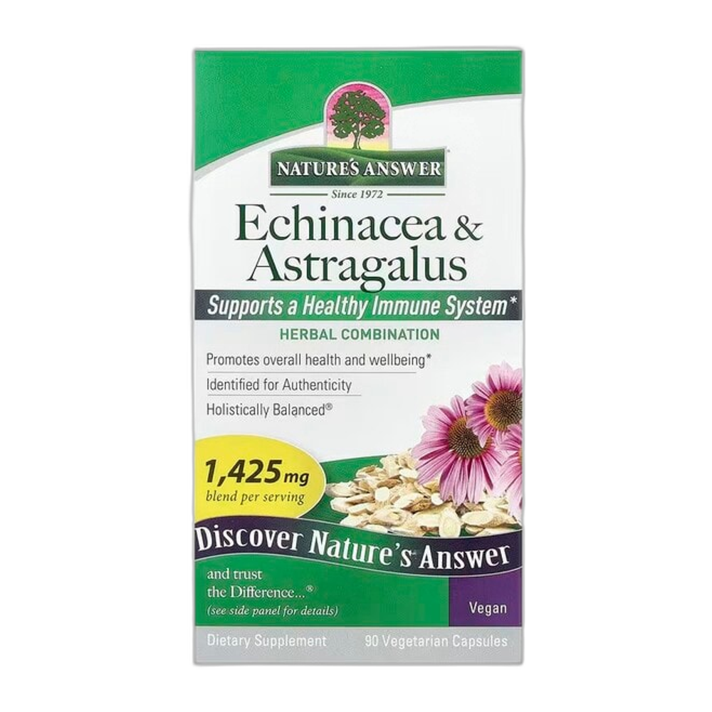 Nature's Answer Echinacea & Astragalus, 1425mg - 90 vcaps