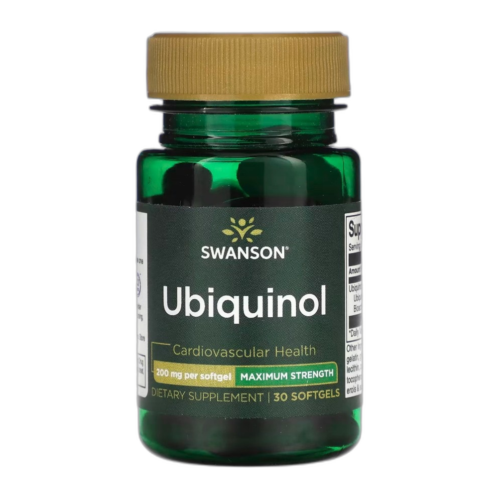 Swanson Ubiquinol, 200mg - 30 softgels (EAN 087614024608)