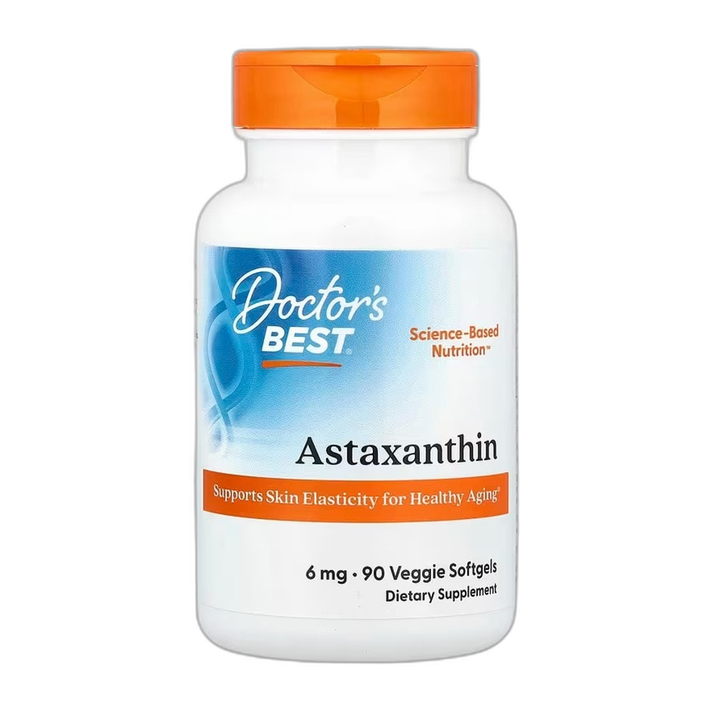 Doctor's Best Astaxanthin, 6mg - 90 veggie softgels