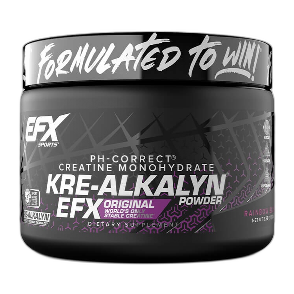 EFX Sports Kre-Alkalyn Powder, Rainbow Blast - 110g
