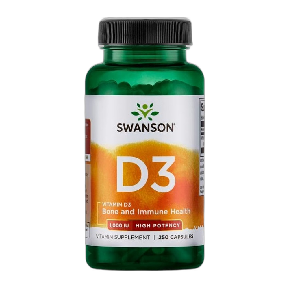 Swanson Vitamin D-3, 1000 IU - 250 caps