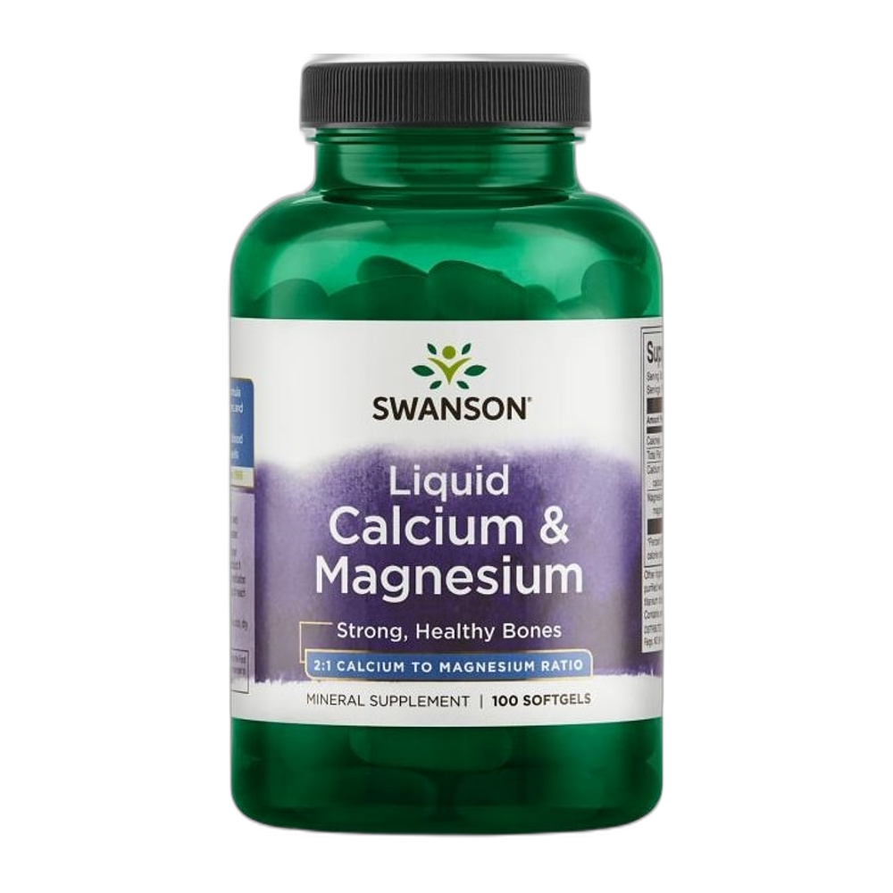 Swanson Liquid Calcium & Magnesium - 100 softgels