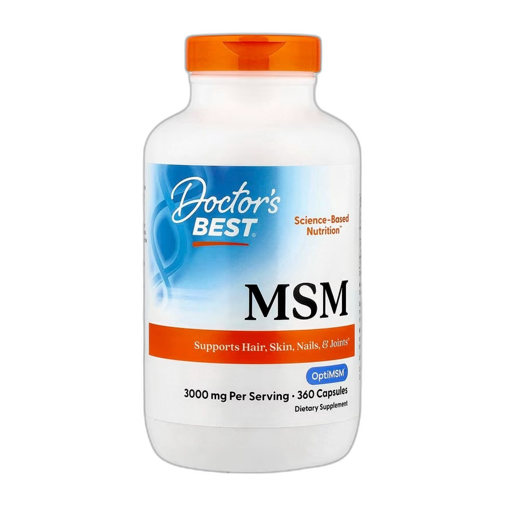 Doctor's Best MSM with OptiMSM, 3000mg - 360 caps