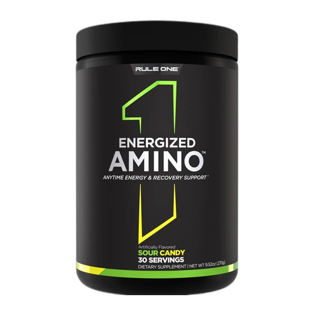 Rule One Energized Amino, Sour Candy - 270g