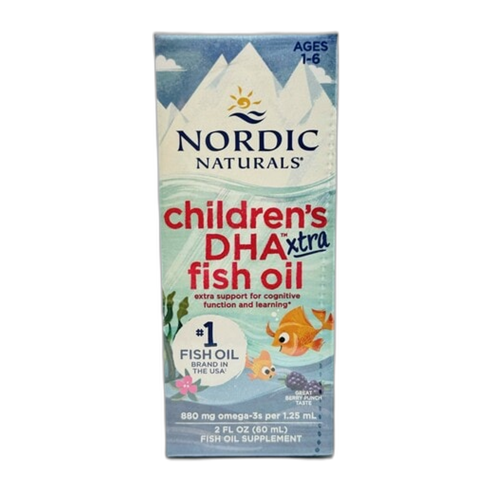 Nordic Naturals Children's DHA Xtra Fish Oil, 880mg Berry Punch - 60 ml.