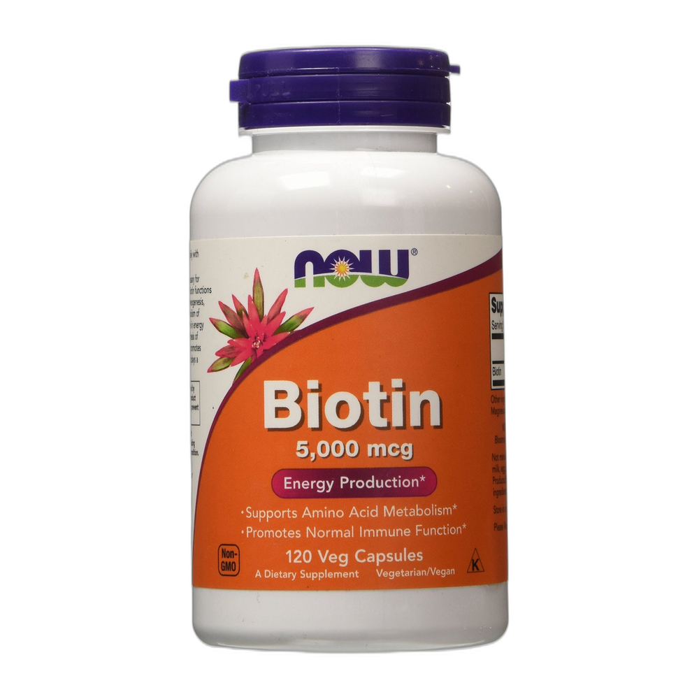 NOW Foods Biotin, 5000mcg - 120 vcaps
