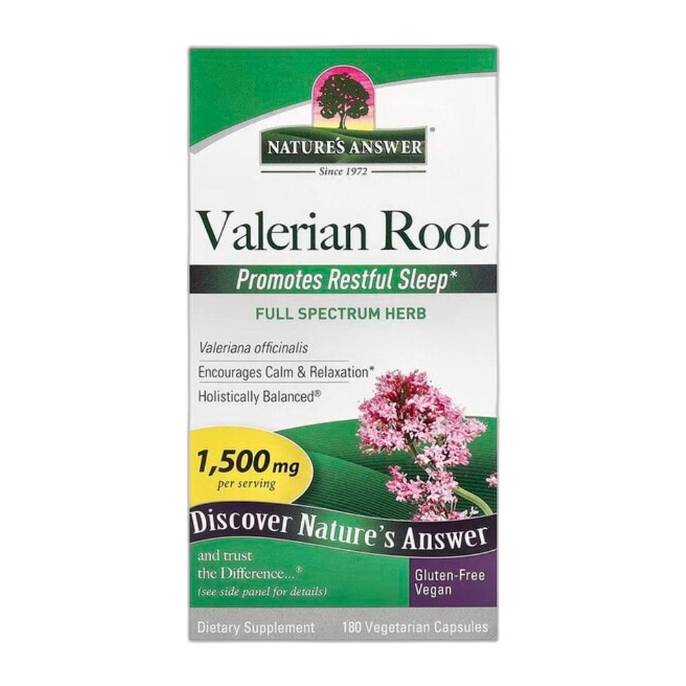 Nature's Answer Valerian Root, 1500mg - 180 vcaps