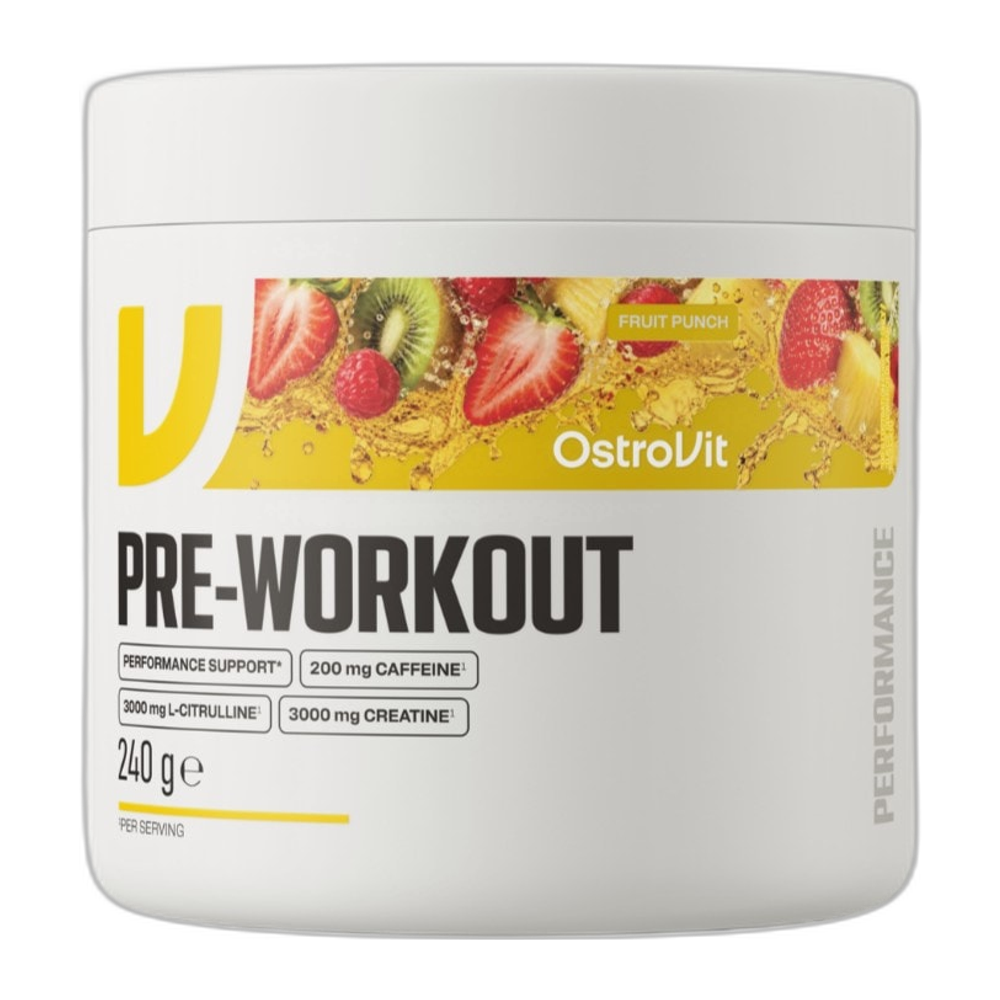 OstroVit Pre-Workout, Fruit Punch - 240g