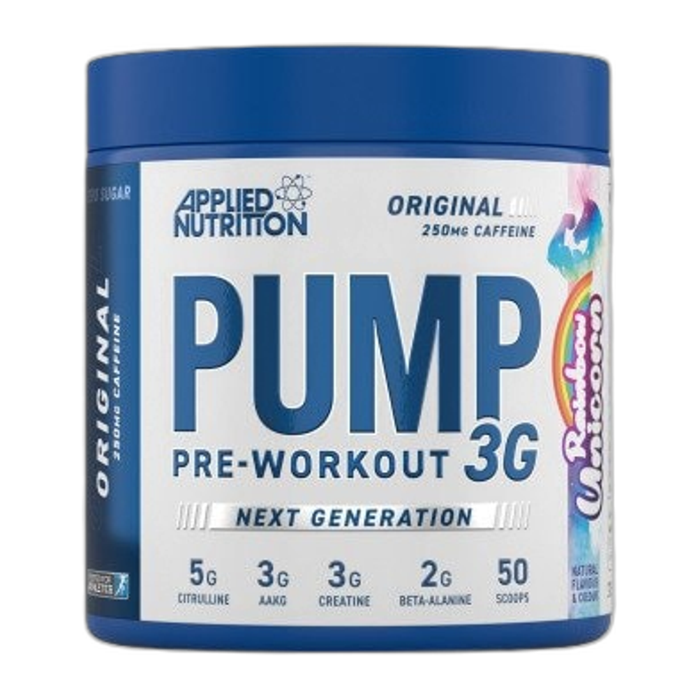 Applied Nutrition Pump 3G Pre-Workout, Rainbow Unicorn - 375g
