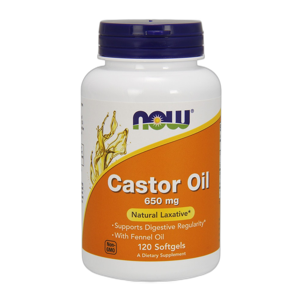 NOW Foods Castor Oil, 650mg - 120 softgels