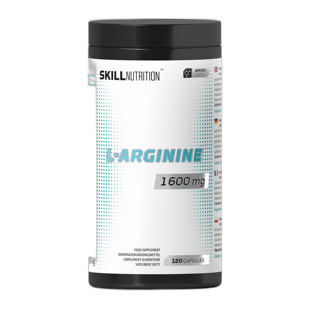 Skill Nutrition L-Arginine, 1600mg - 120 vegan caps
