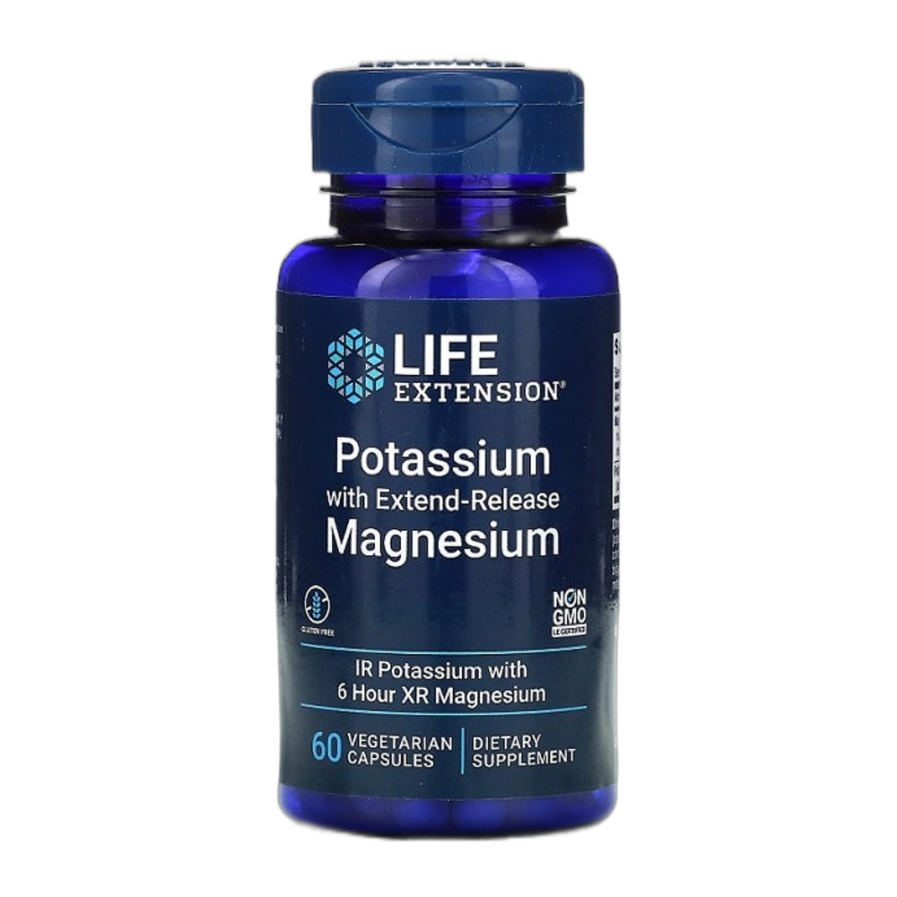 Life Extension Potassium with Extend-Release Magnesium - 60 vcaps