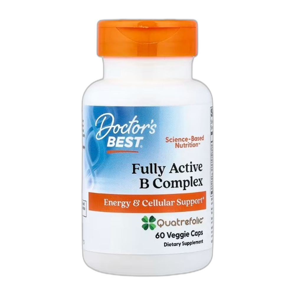 Doctor's Best Fully Active B-Complex with Quatrefolic - 60 vcaps