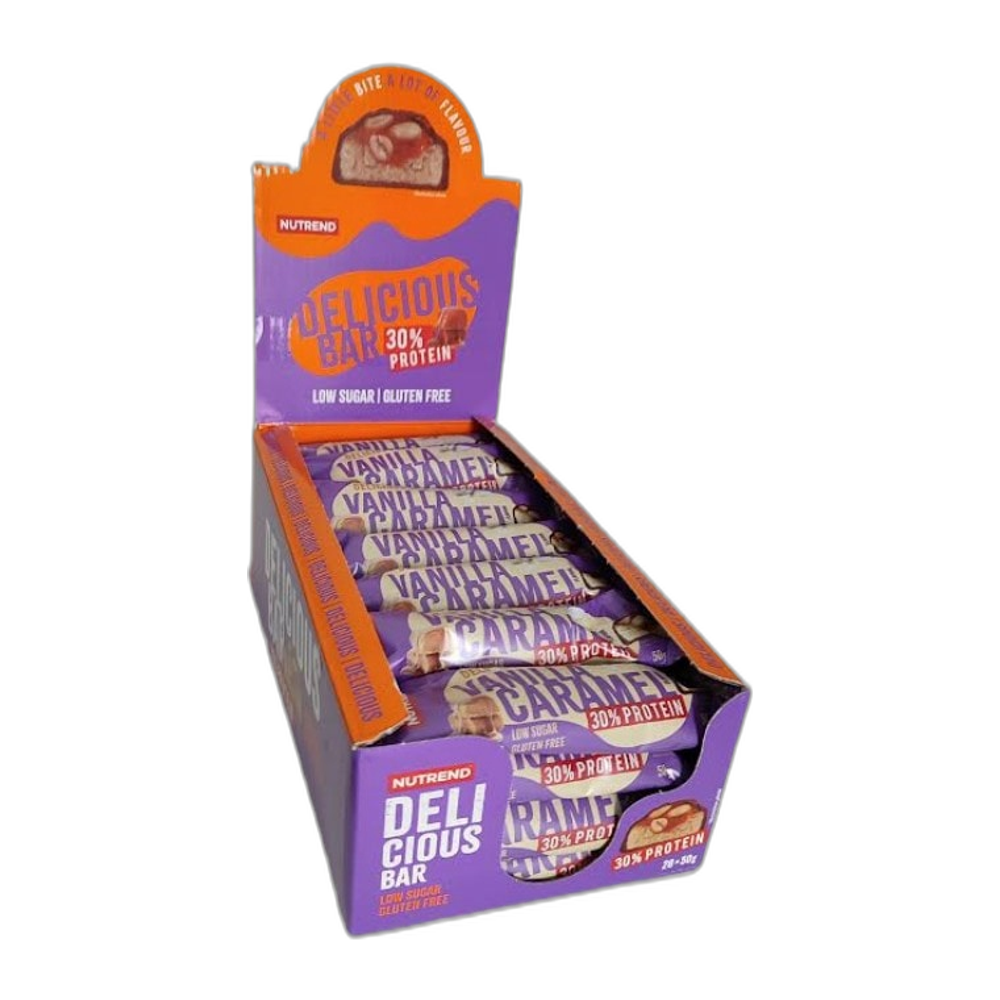 Nutrend Delicious Protein Bar, Vanilla Caramel - 28 x 50g