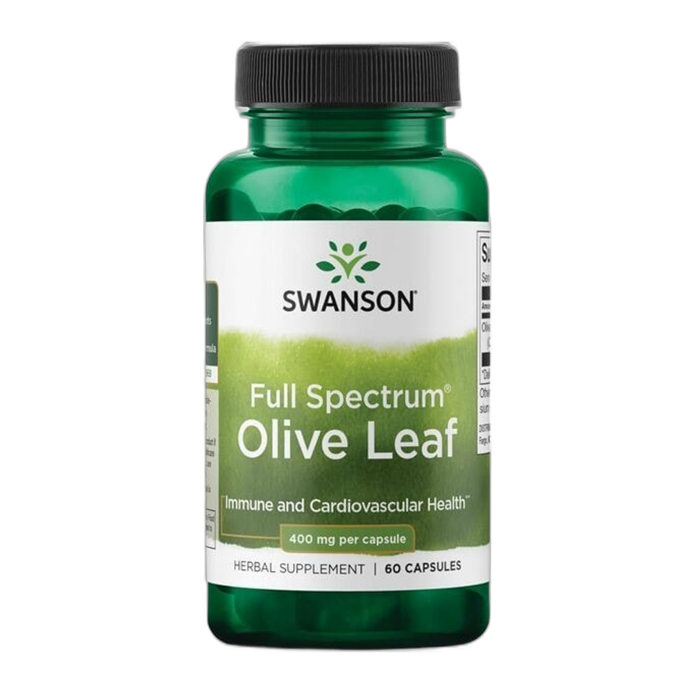 Swanson Full Spectrum Olive Leaf, 400mg - 60 caps