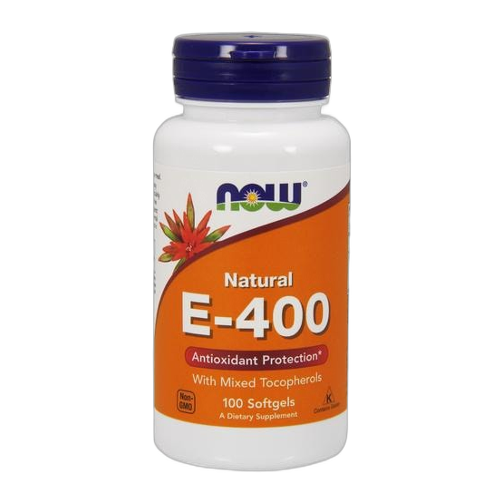 NOW Foods Vitamin E-400 - Natural (Mixed Tocopherols) - 100 softgels