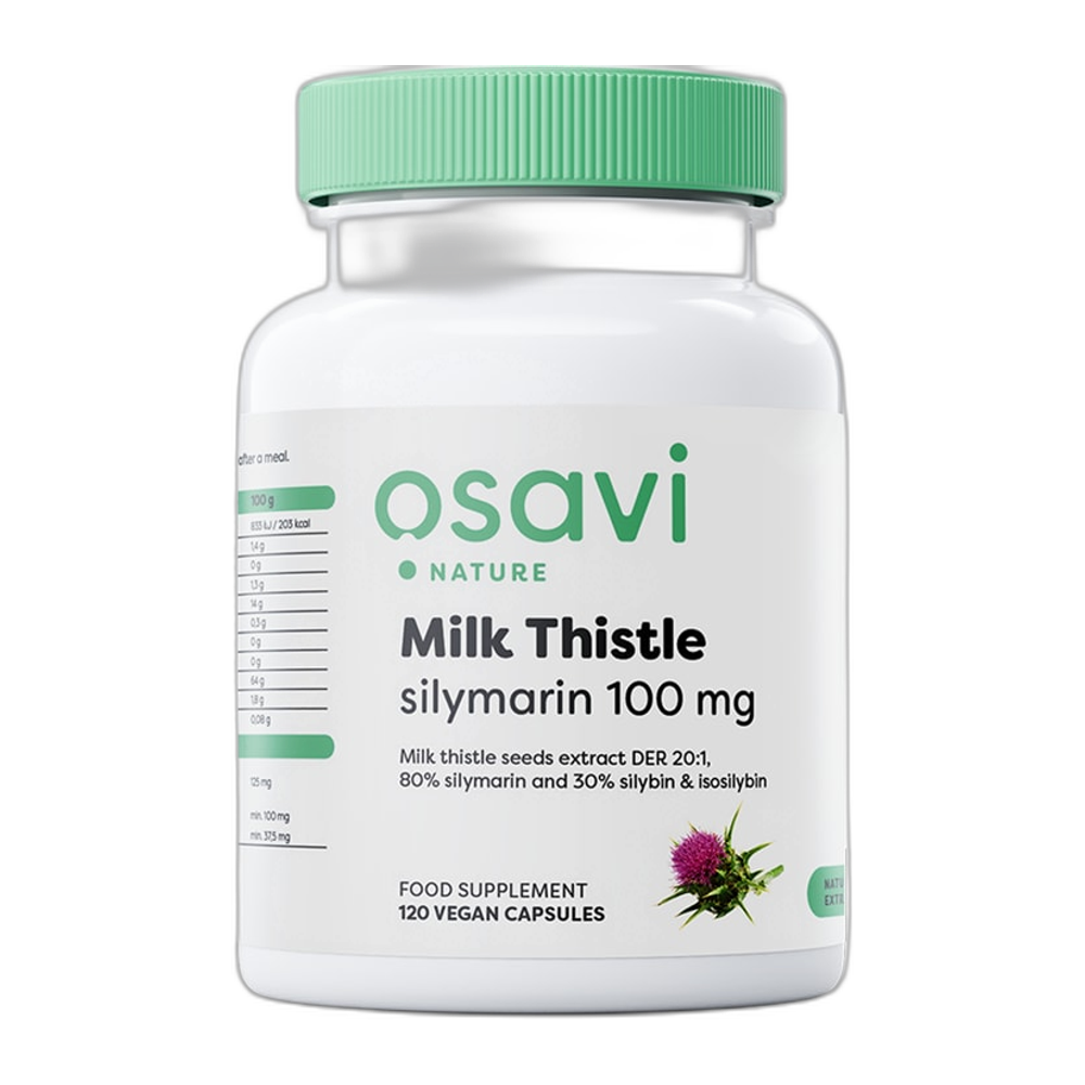 Osavi Milk Thistle, Silymarin 100mg - 120 vegan caps