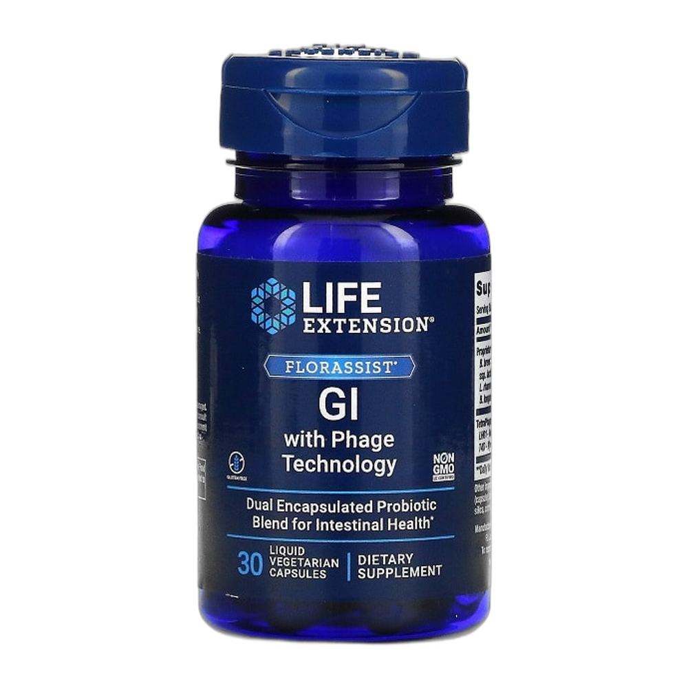 Life Extension Florassist GI with Phage Technology - 30 liquid vcaps